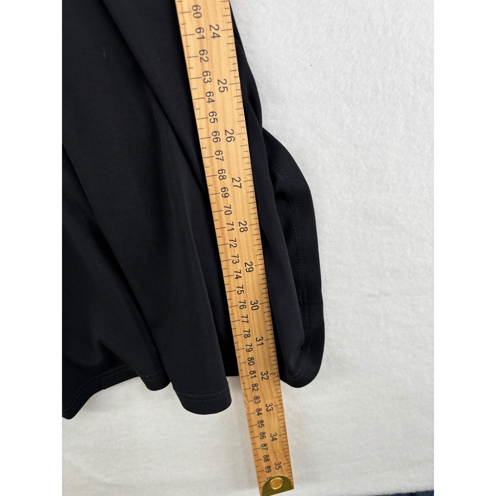 Carmar Denim Mini Skirt Womens 26 Black Orange Racing‎ Stripe Side Zip Raw Hem - Picture 12 of 12